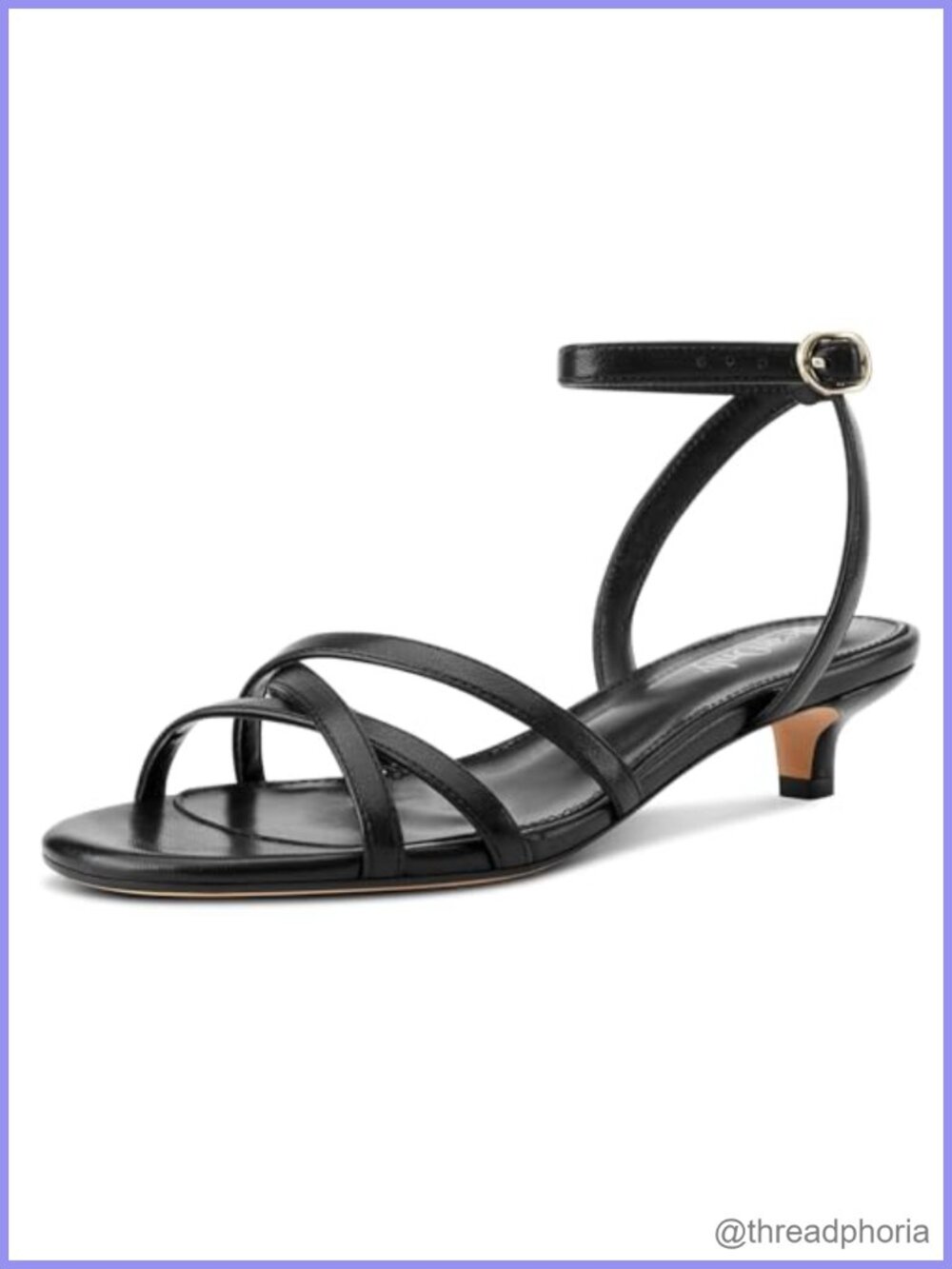 Women's Kitten Heel Sandals Ankle Strap Peep Toe Slingback Dress Shoes